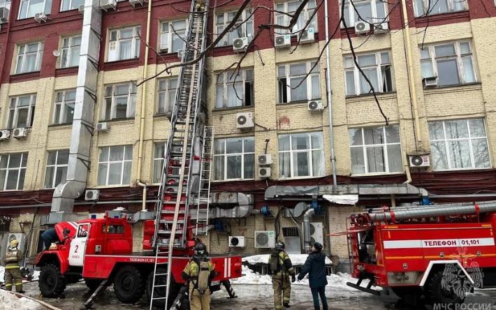 Пожар на ул. Пушкинской в Ижевске произошел из-за возгорания вентиляции