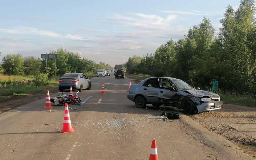 Мотоциклист погиб в ДТП в Воткинске