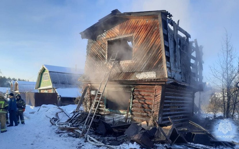 Мужчина погиб при пожаре на СНТ в Ижевске