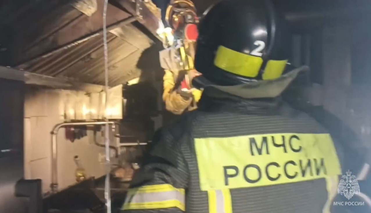 Пожар в кафе на Карла Маркса в Ижевске