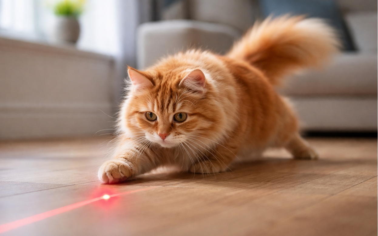 Игрушка, которая сводит кошек с ума: правда о лазерной указке