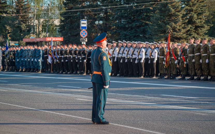 Репетиция Парада Победы прошла в Ижевске. Фото: Алексей Филинов