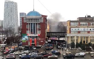 Видео: здание института загорелось в центре Ижевска