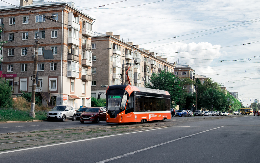 Движение трамваев еще на 10 вечеров закроют по ул. Ленина в Ижевске