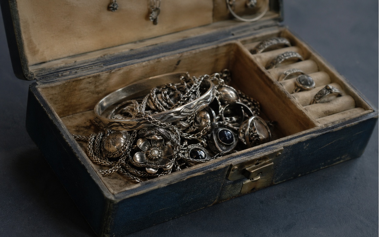 Серебряные цепочки постоянно темнеют? Есть одна хитрость для хранения, с которой они будут блестеть как новые