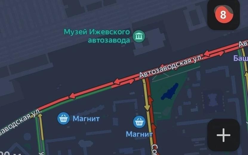 Жители Ижевска пожаловались на пробки из-за новых светофоров