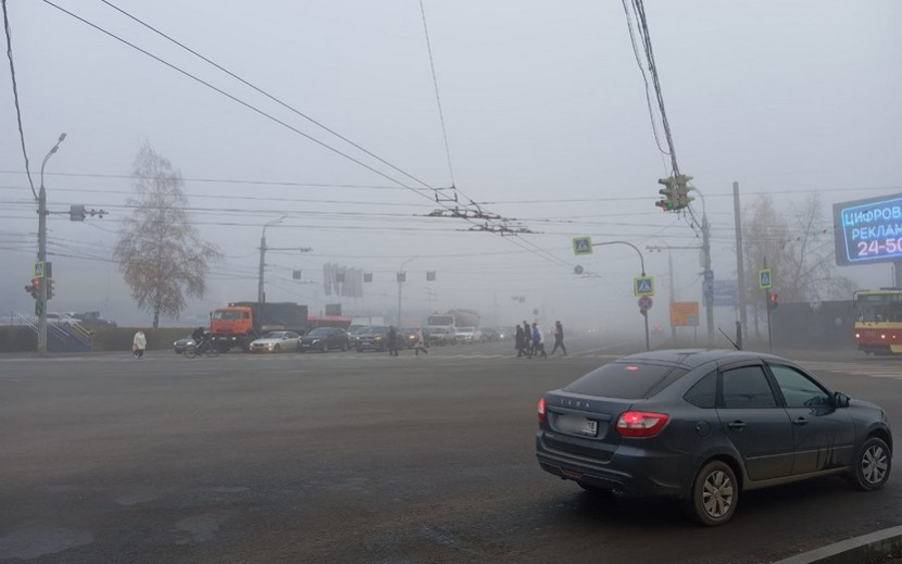 Туман в Ижевске 17 октября. Фото: IZHLIFE