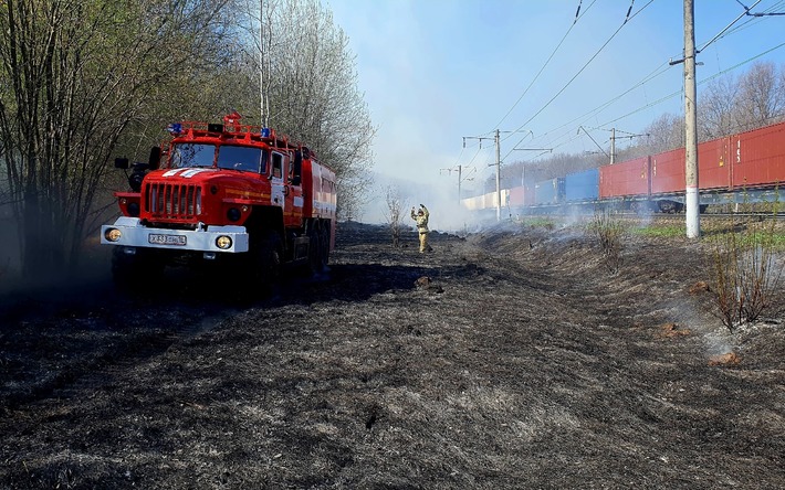 В Малопургинском районе Удмуртии произошел ландшафтный пожар