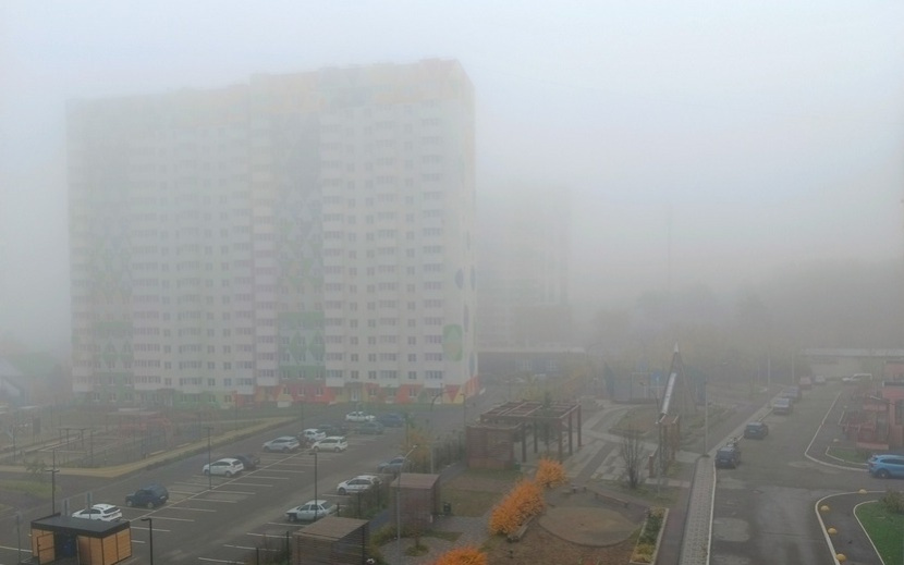 Туман в Ижевске 17 октября. Фото: Марина Орехова