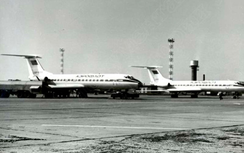 Самолеты ТУ-134 в ижевском аэропорту, 1987 год. Фото: Государственный архив Удмуртии