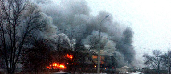Пожар на Воткинском шоссе в Ижевске локализован