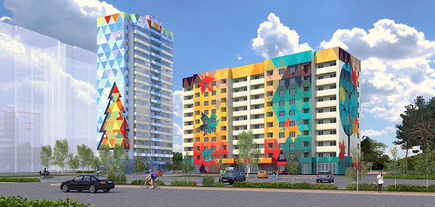 ЖК «Времена года»: яркие фасады и квартиры