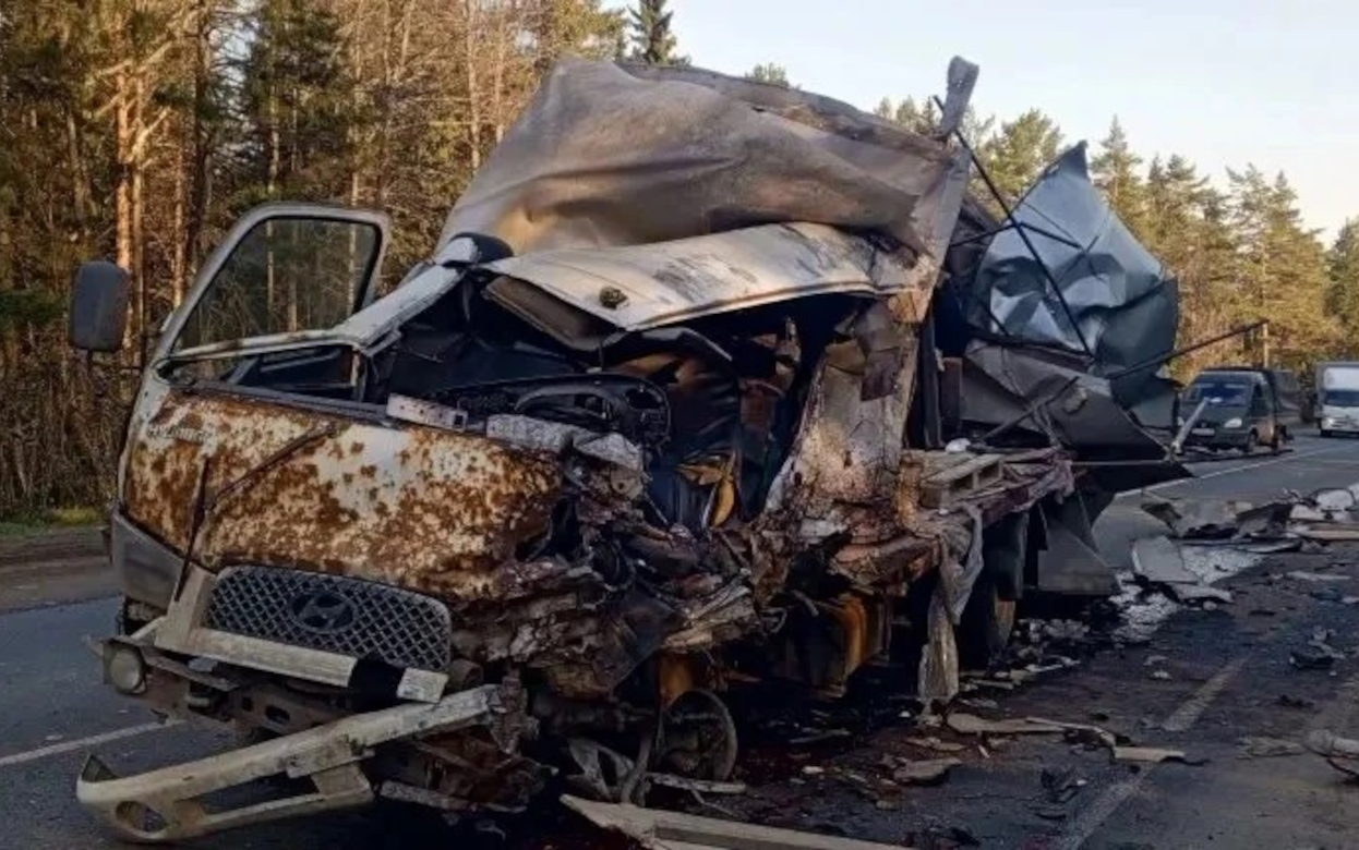 В Удмуртии водитель погиб при лобовом столкновении грузовиков