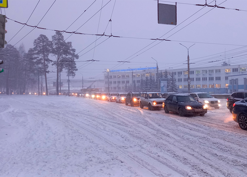 Снегопад в Ижевске