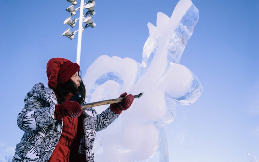 Ледовый фестиваль ангелов и архангелов в Ижевске. Фото: Маша Бакланова