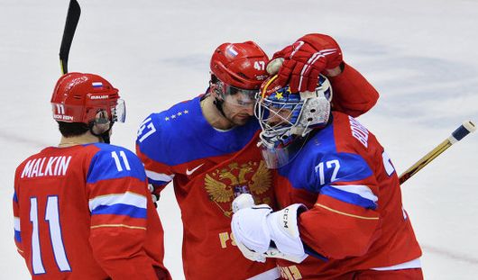 Сборная России по хоккею вышла в четвертьфинал на Олимпиаде в Сочи