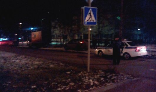 Место убийства бизнесмена в Ижевске оцепила полиция. Фото Izhlife.ru
