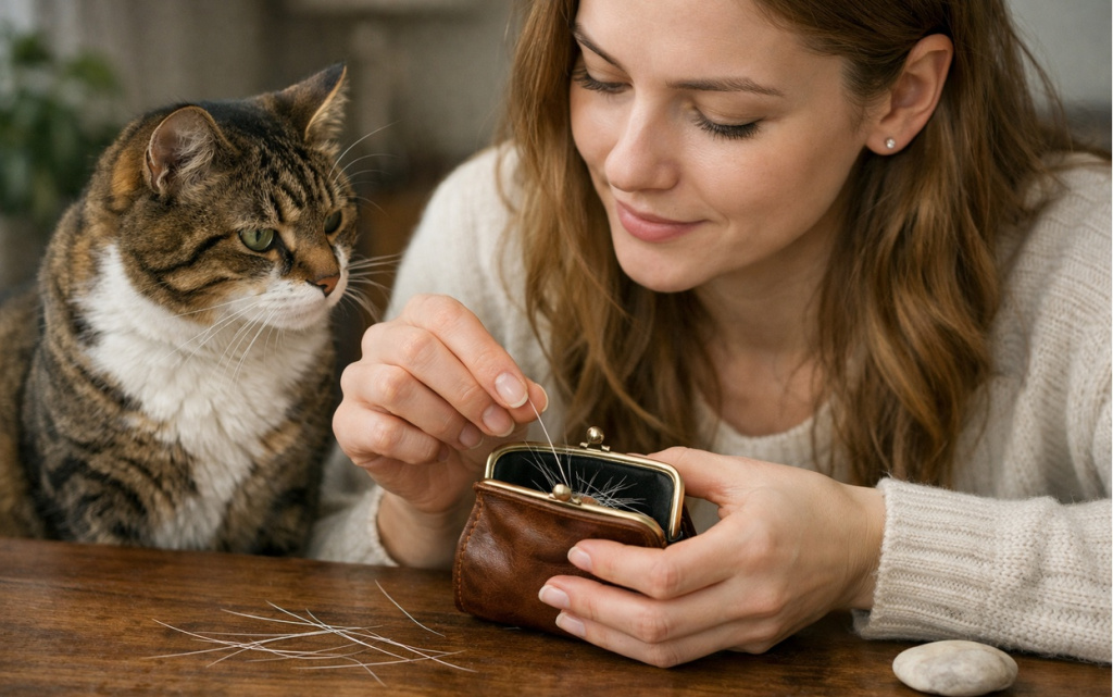 Женщина собирает кошачьи усы.jpg