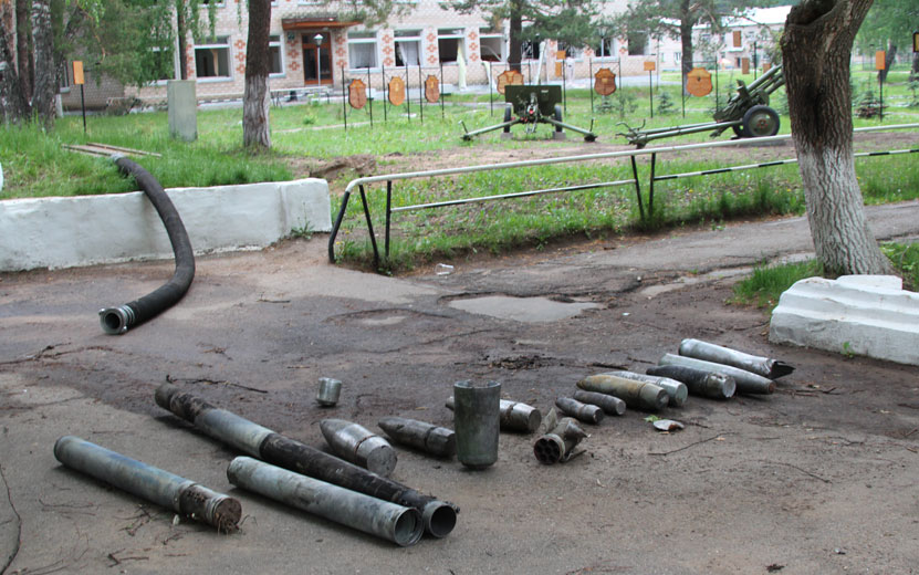 Снаряды до сих пор иногда находят на территории Пугачево