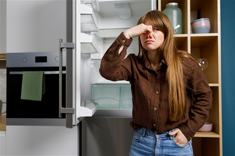 Рассказываем, как избавиться от запаха из холодильника. Фото: envato elements.