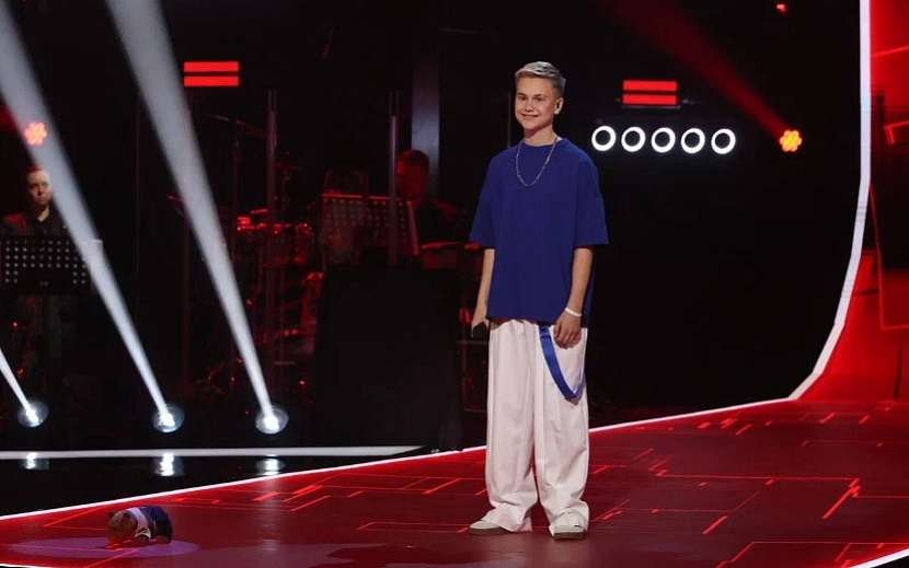 Арсений Бардин на шоу «Голос. Дети». Фото: vk.com/voicekids