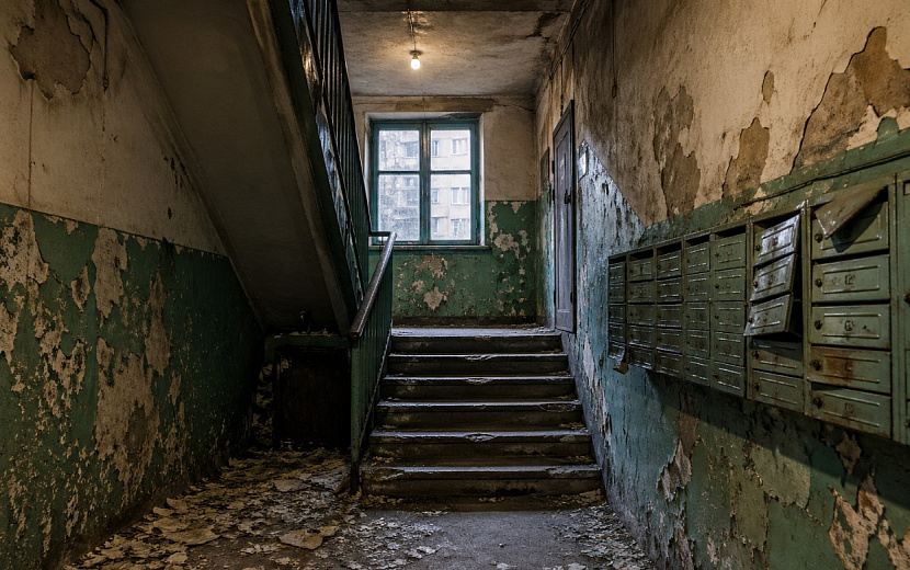 Ремонт в подъезде – услуга, за которую жильцы уже платят каждый месяц. Фото: Chat GPT 