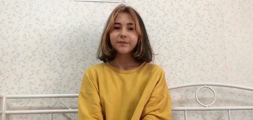 На фото – Аминова Зарина из Нижнекамска – одна из участниц Кубка Корпорации «Центр», скриншот с видеозаписи