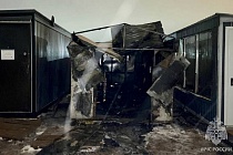 Бытовка сгорела под Ижевском из-за обогревателя