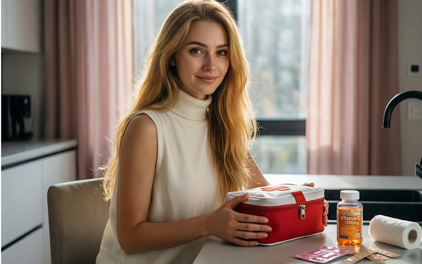 Рассказываем, как хранить аптечку дома. Фото сгенерировано нейросетью QWEN. 