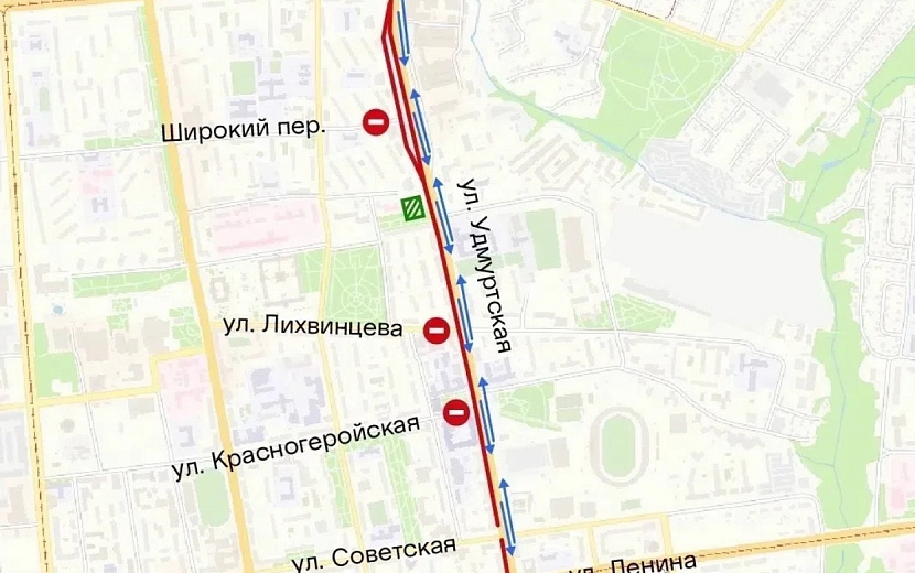 Капитальный ремонт улицы Удмуртской полностью перекроет три ключевых перекрестка на четыре дня. Фото: пресс-служба Администрации Ижевска
