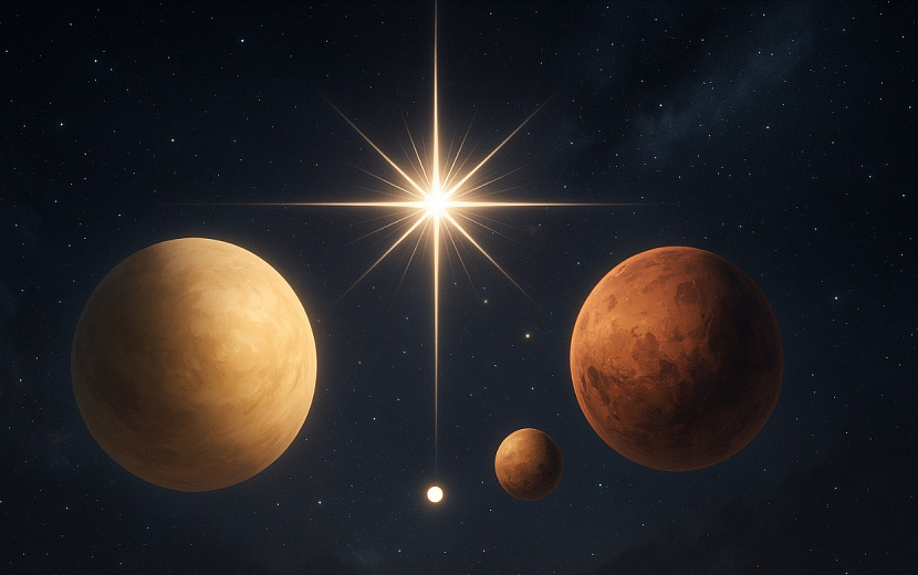 Три планеты станут в один ряд с солнцем. Фото: Chat GPT 