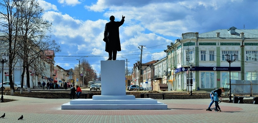 Красная площадь Сарапула. Снимок Ольги Алексеевой