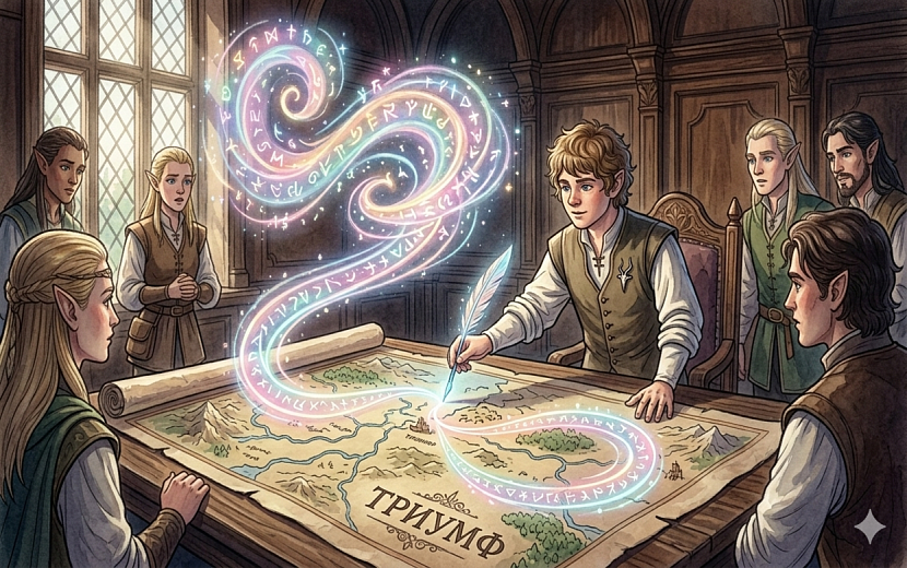 Помните: звезды лишь расставляют дорожные знаки, а куда повернуть руль – решаете вы сами. Фото: нейросеть