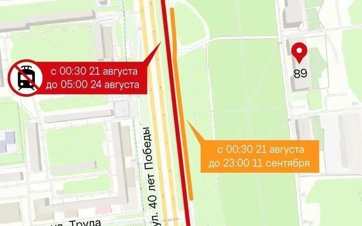 Проезд по дублеру ул. 40 лет Победы закроют на 3 недели в Ижевске