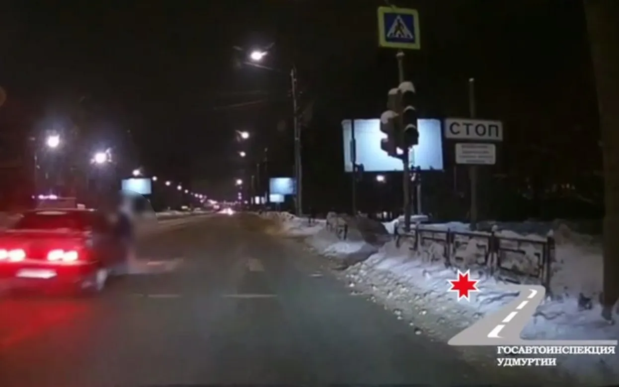 25-летнюю девушку сбили на улице Гагарина в Ижевске