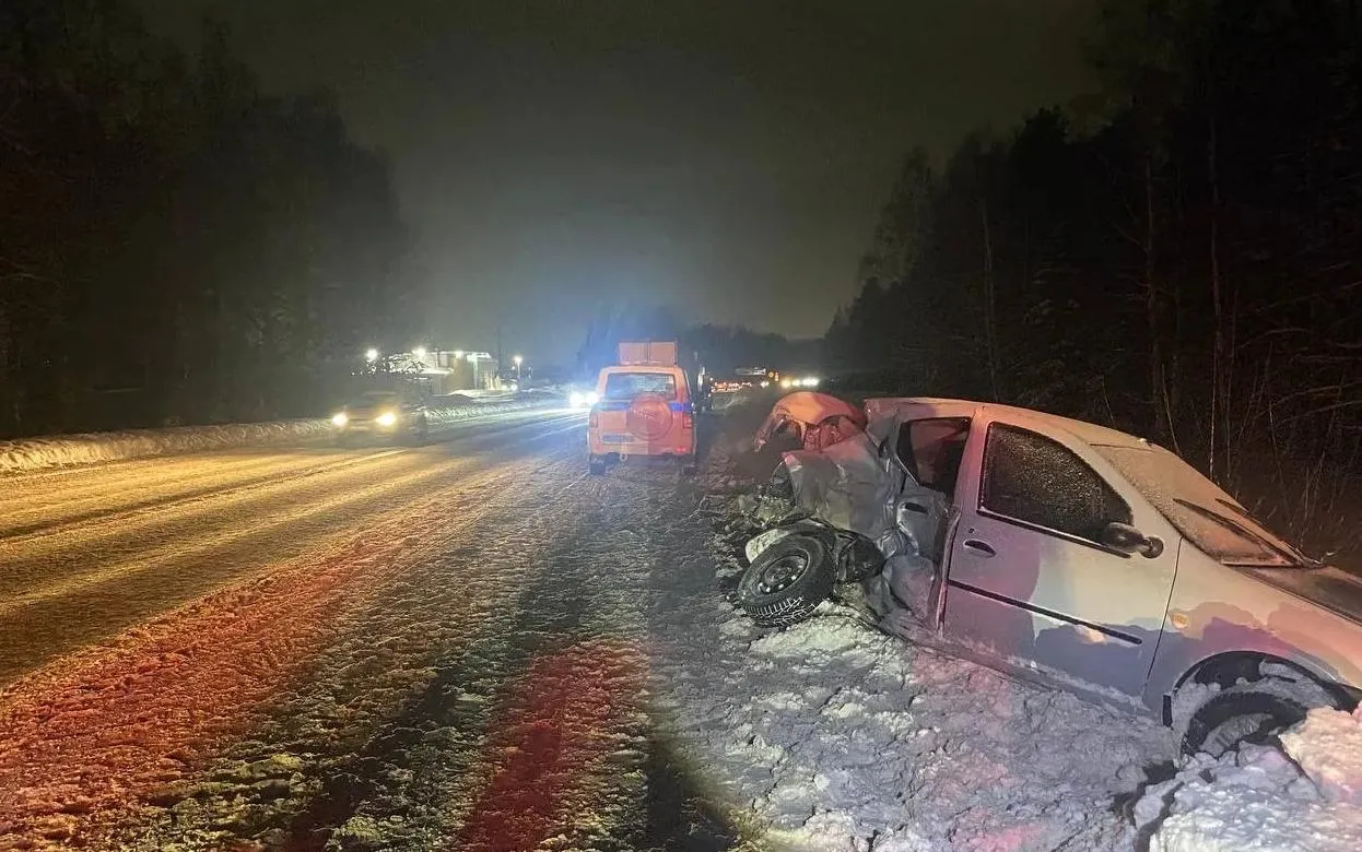 Женщина пострадала в столкновении «Гранты» и «Газели» под Ижевском