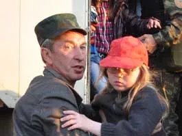 К. Ившин. Пост ГИБДД недалеко от места происшествия в Пугачево