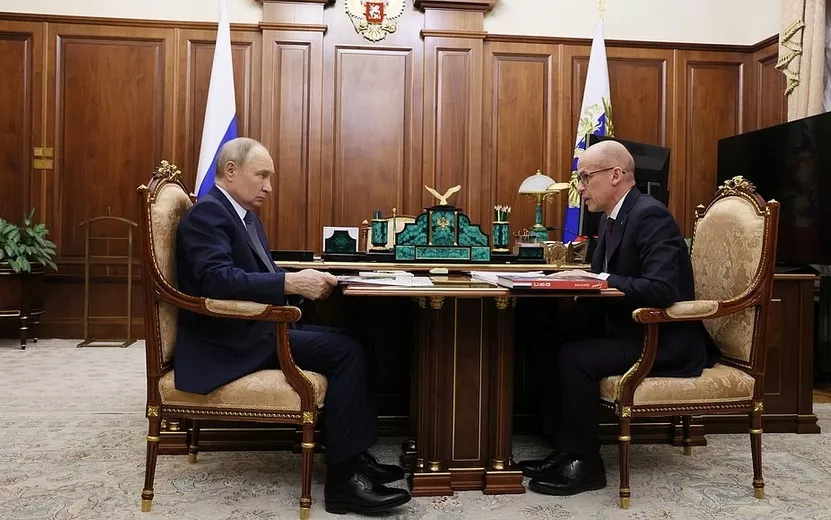 Новая школа, дороги, экономика и дворец единоборств: Александр Бречалов рассказал Владимиру Путину о проектах Удмуртии