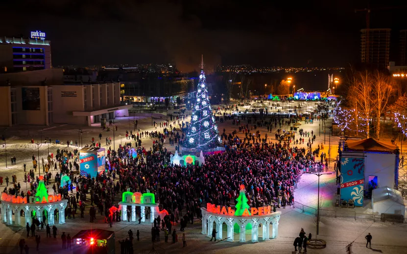 Ледовый городок на Центральной площади Ижевска посвятят юбилею города