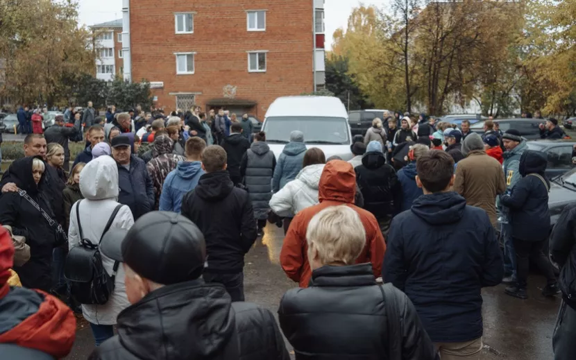 Проводы мобилизованных в Ижевске, 11 октября. Фото: Маша Бакланова