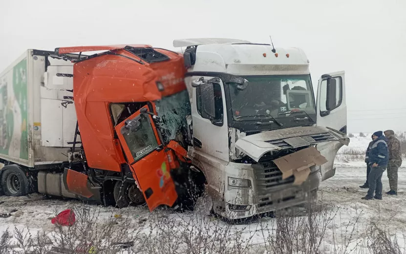 Водители двух грузовиков пострадали на трассе в Удмуртии