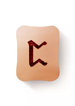 Перт (ᛈ) - прямое положение