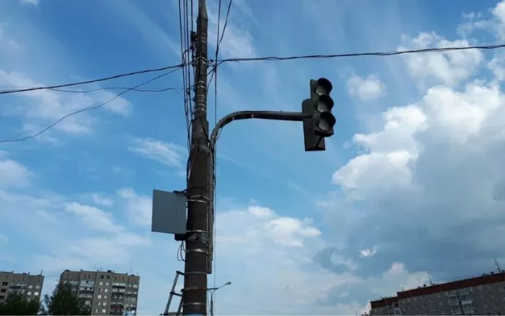 Фотофакт: светофоры перестали работать на ул. Ленина в Ижевске