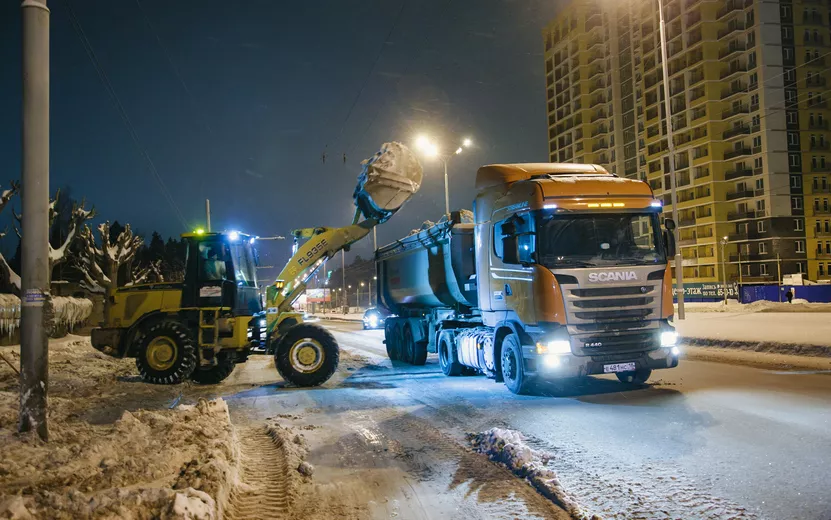 Снег вывезут с пяти улиц Ижевска в ночь на 24 января