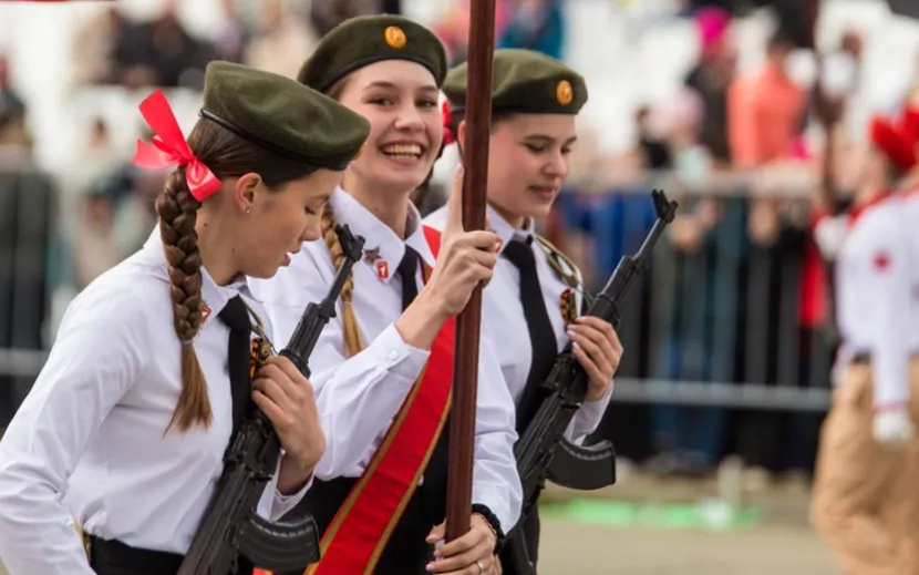 Кадеты на параде