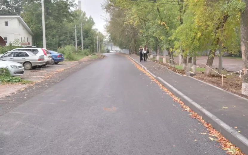 Дорогу к лицею и известному в городе роднику построили в Ижевске