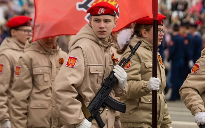 Кадеты на параде