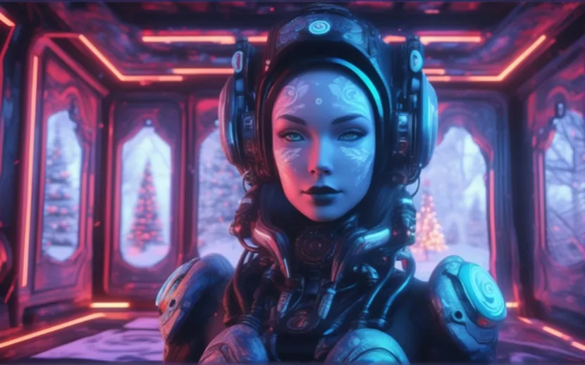 Так по версии нейросети выглядит Снегурочка 