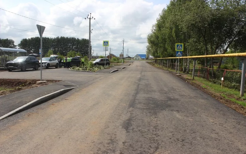 В Сарапульском районе Удмуртии завершается ремонт дорог по нацпроекту