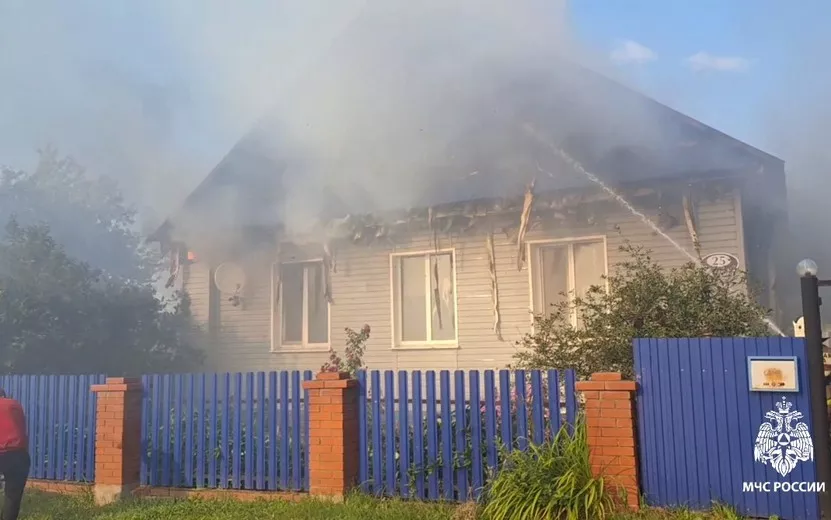 Жительница Удмуртии спасла из горящего дома внучек и пожилую мать